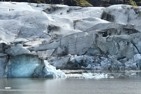 um den Skogafoss, an der Gletscherzunge